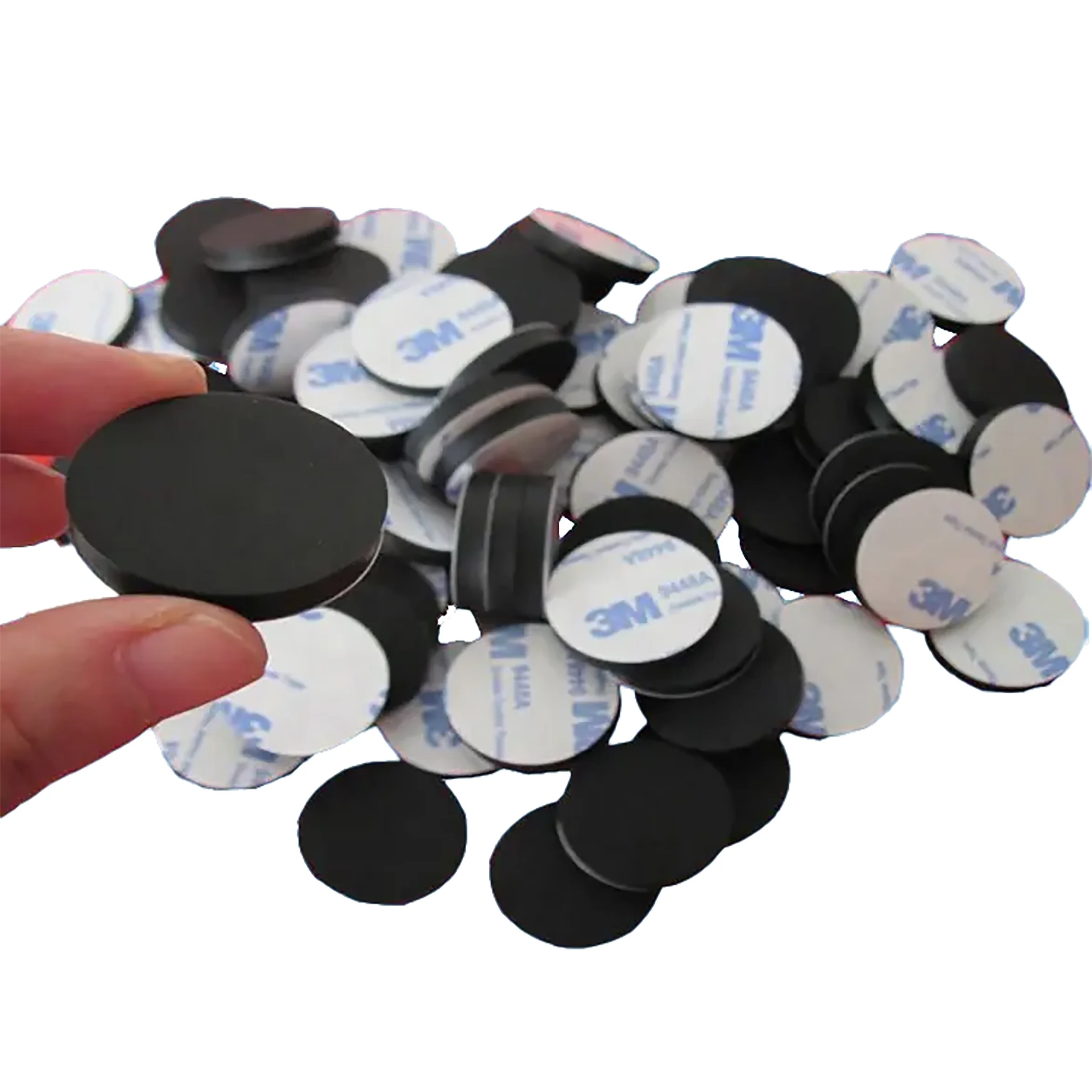 Anti Slip Round Silicone Rubber Pad 3M sticky Shockproof Mat for Computer Machine