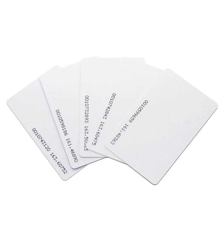 Factory Supplier Printable 125KHz RFID Blank Card