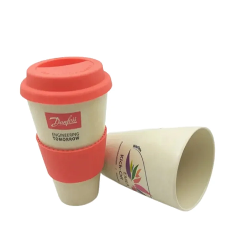 Especial design Eco friendly organic rice husk bamboo fiber coffee cup