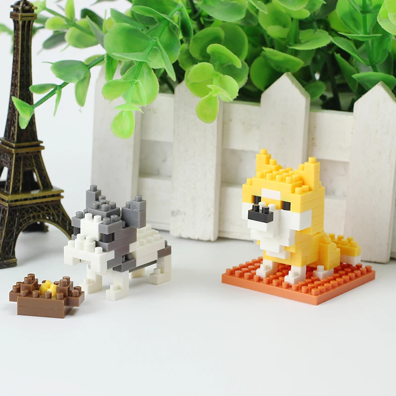 Hot Selling Plastic Mini Small Particle Animal Series Wholesale DIY Educational Construction Building Blocks Toys For Kids