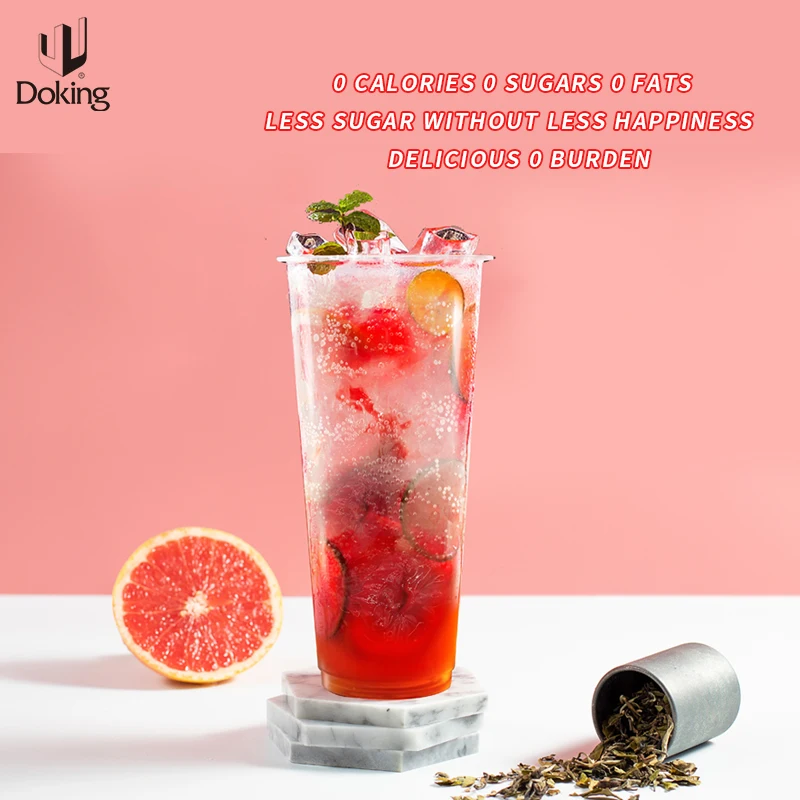 Doking сироп без калорий сахарный для смузи десертов молока чая магазинов Boba хлебобулочных тапиока Шариковые напитки