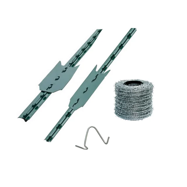 Wholesale Cheap Steel T-Shape Star Farming Cattle Fence Posts 6ft 7ft 8ft with Caps for Driveway Gates Sport Fencing Accessories