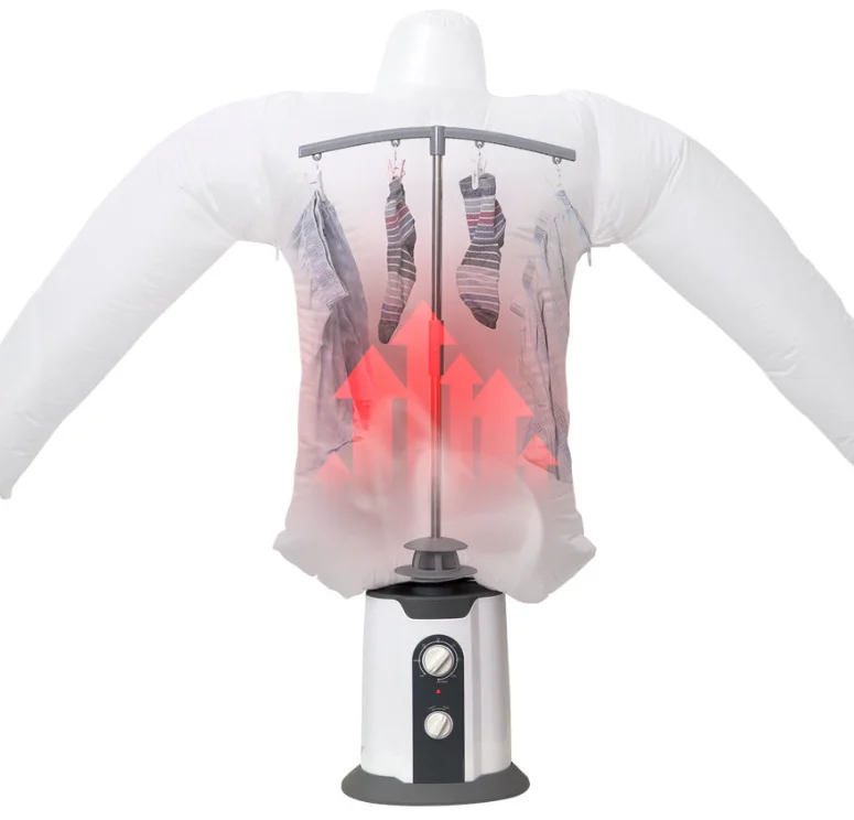 Smart High Power Mechanical Electric Drying And Ironing Portable Stand Clothes Trousers Shoes Hot Air Dryer 3in1