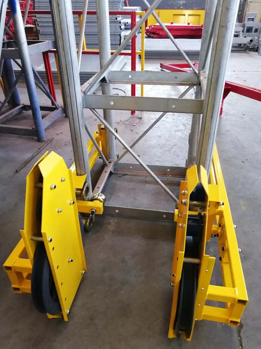 Manufacturer of High Quality Construction Passenger Hoist Elevator with Twin Cage