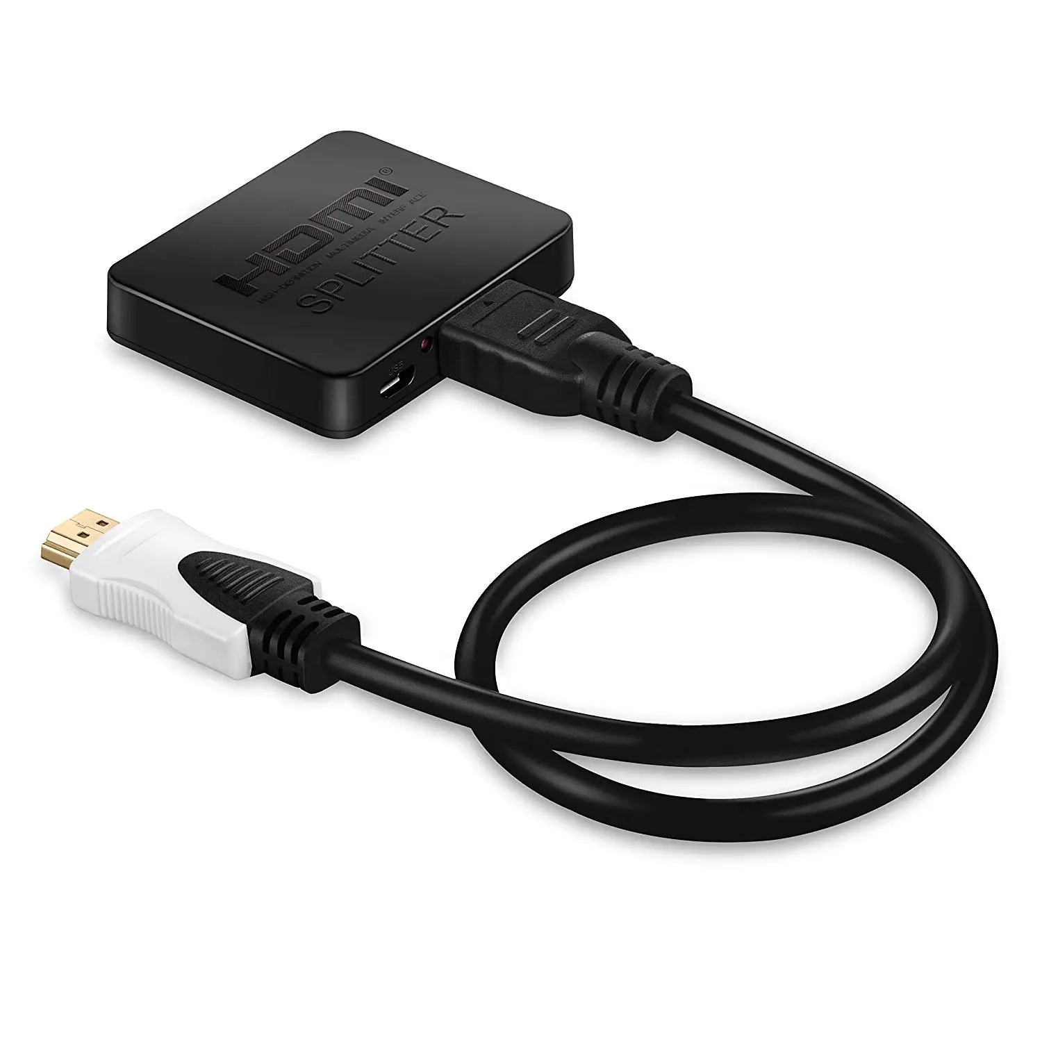 4K HDMI Splitter 2port 1 in 2 Out extend display Amplifier Dual Monitors 3D