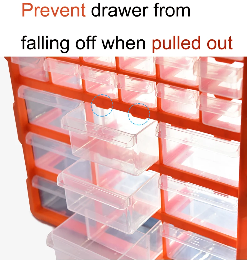 Cheap  Plastic Drawer Parts Cabinet 18 Drawers Electronic Component Storage Cabinet