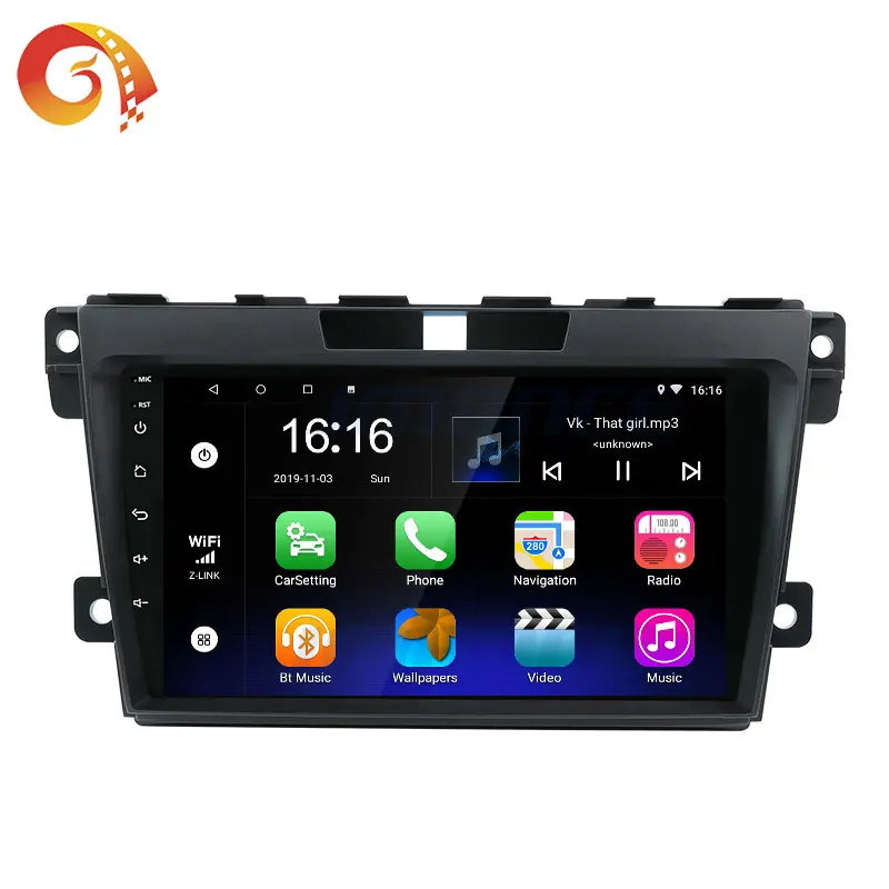  Автомобильный Dvd-видеоплеер с Gps-навигацией Android 2 Din стерео аудио мультимедийный автомобильный радиоприемник для Mazda Cx7 2007-2014 Gps навигации автомобиля Dvd видео плеер мультимедиа авто радио