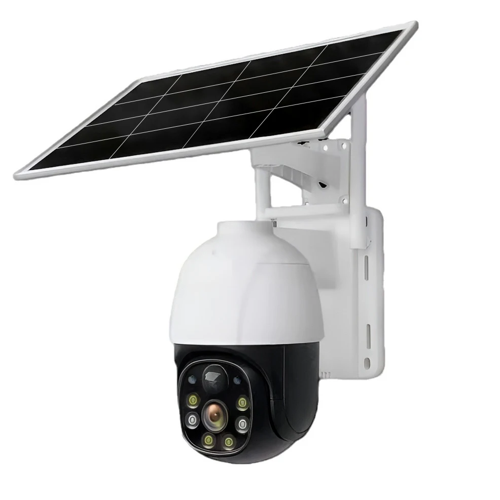 Wholesale Charging normally on rainy days 20 Meter Night Vision  4G Wifi Solar Panel Powered Remote Monitoring Ptz CCTV Camera