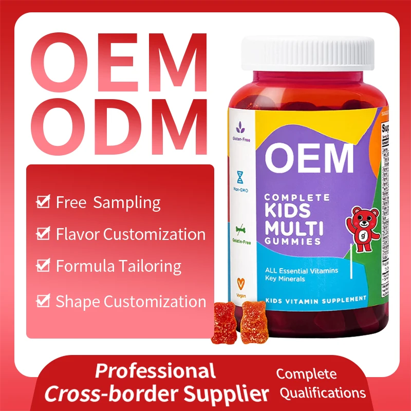 OEM Private Label Kids Multivitamin Gummies High Quality Vitamin C Vitamin K B12 Supplements Vitamins Supplement for child