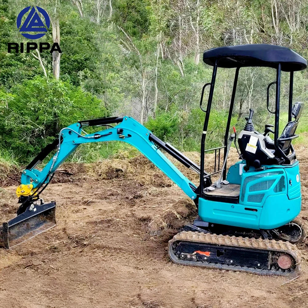 Free Shipping Excavator Manufacturer Home Use 1 1.8 T Micro Bagger 2 Ton Small Digger Excavator Mini Excavator