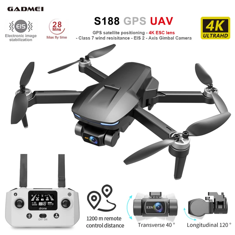 EIS gimbal drones professional long distance 4k gps drone with 4k camera 5g wifi fpv rc quadcopter