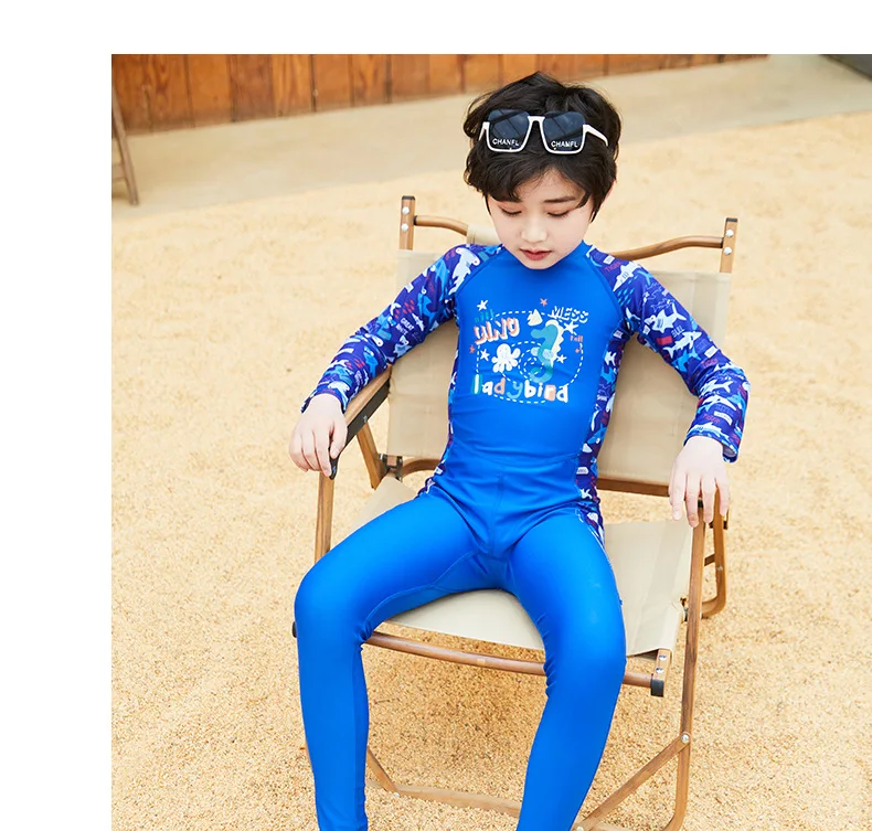 Long Sleeve Baby Boys Girls one piece bikini swimwear Rash Guard Sun Protected Kids & Toddler swimming wetsuit