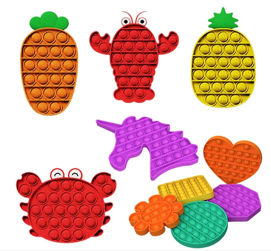 Hot Selling Stress Relief Autism Stress Reliever Push Pop For Kids Bubble Sensory Fidget Toy