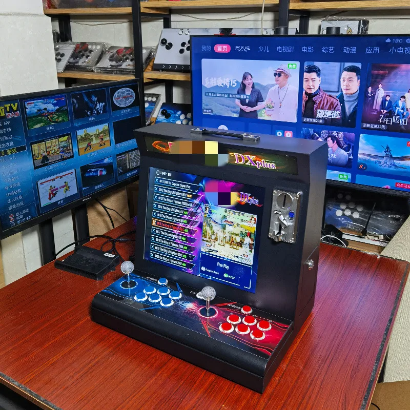 9800 in 1 Street Fighter Bartop Arcade Machine 17 Inch Screen DX Arcade Box Coin Operated Arcade Retro Bartop Machine