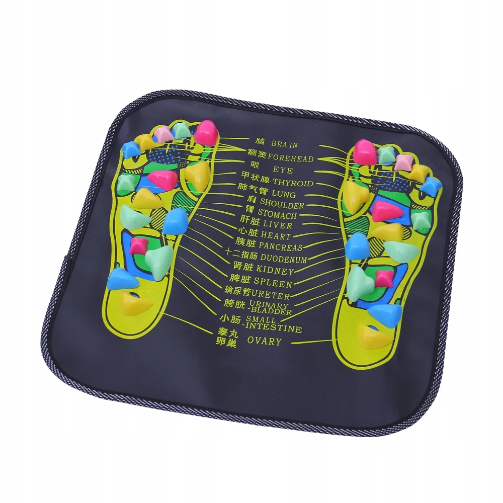 Reflexology Massage Foot Mat Stone Foot Leg Pain Reliever Walk Massager Mat Health Care Acupressure Mat Pad Massager