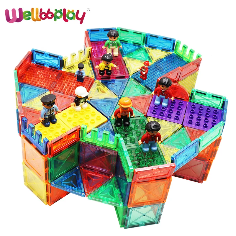 Compatible with block toys 20PCS magnetic brick tiles magnet toys magnet tiles