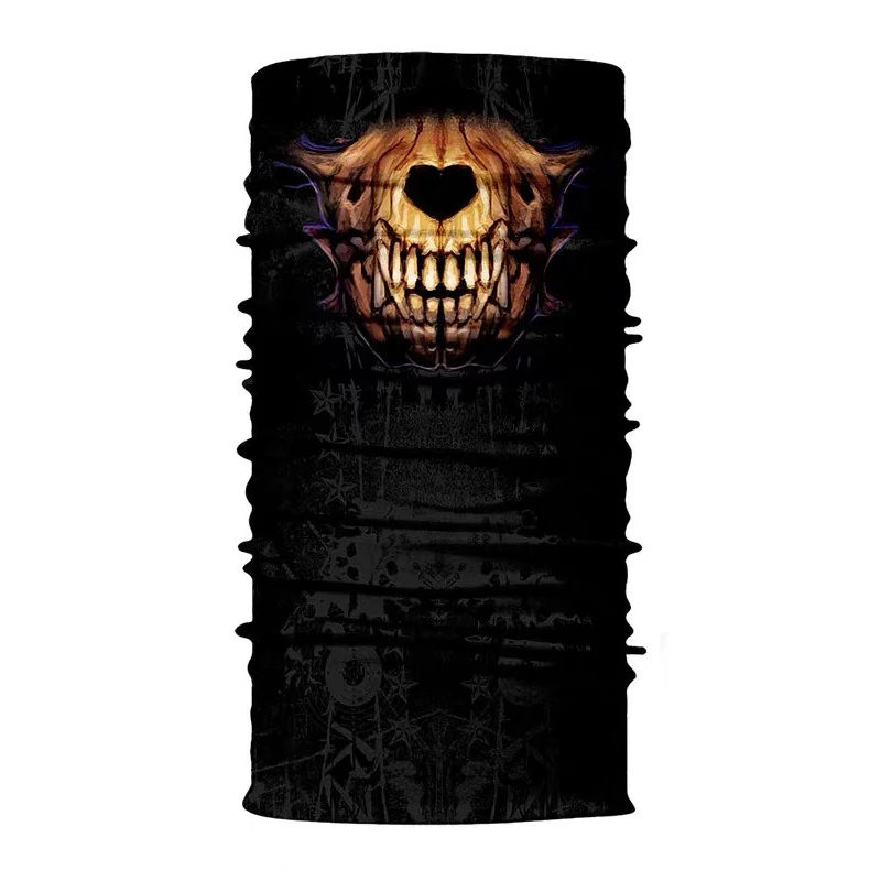 
multifunctional polyester neck tube printed head wraps sunscreen windproof seamless bandanas 