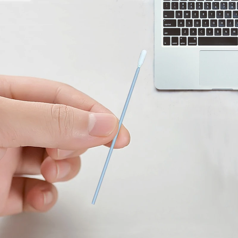 CM-FS740 500pcs 163mm long handle flexible tip dust free cleanroom foam industrial cleaning micro swab