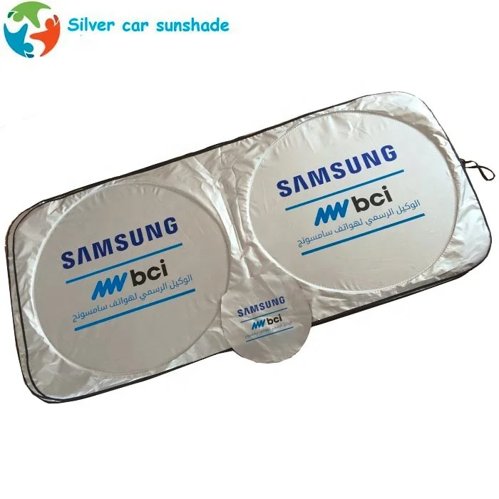 Universal fitting Car window sunshade custom design printable white tyvek car sunshade