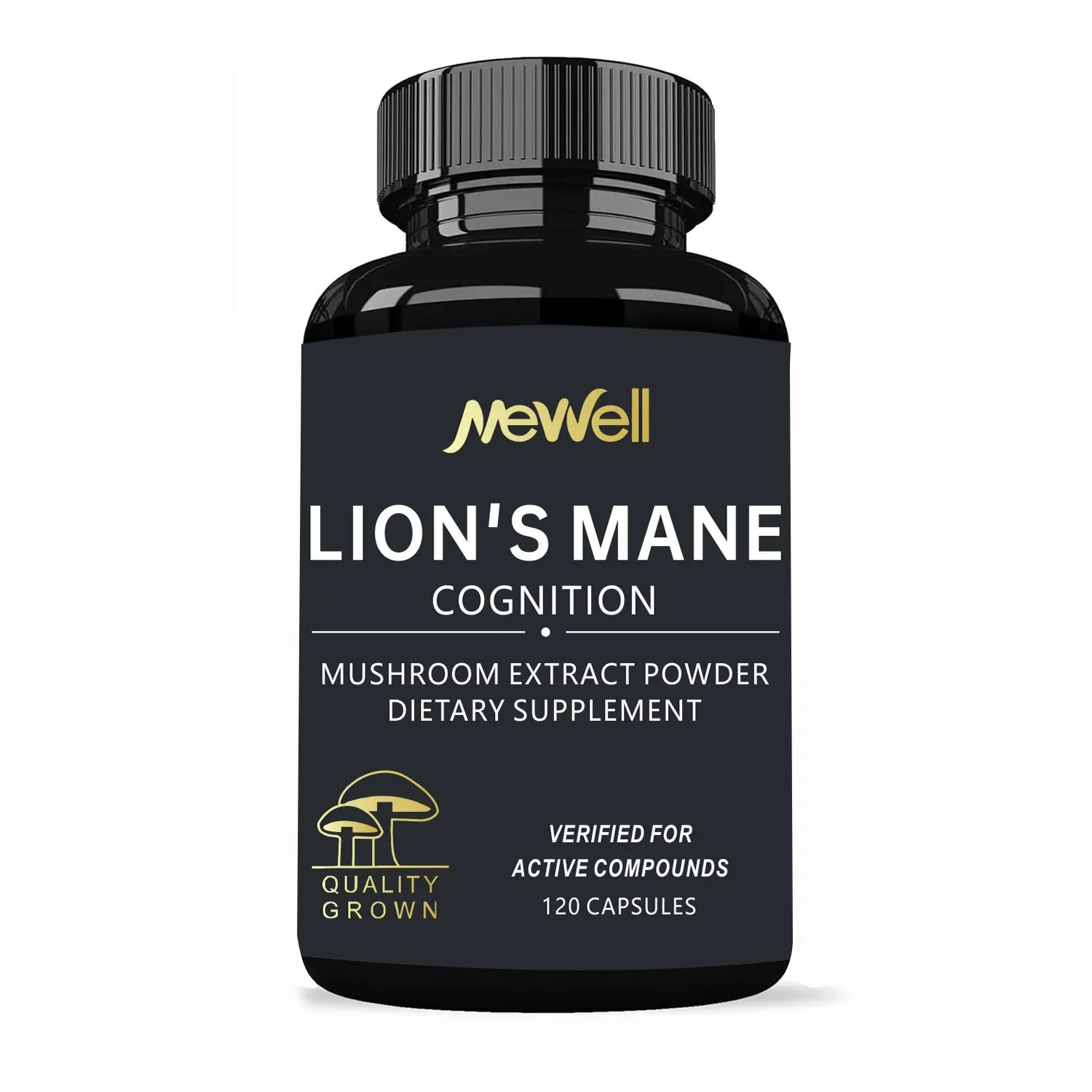 Lion s Mane Capsules - Organic Lions Mane Mushroom Extract for Cognitive Function  Immune Support