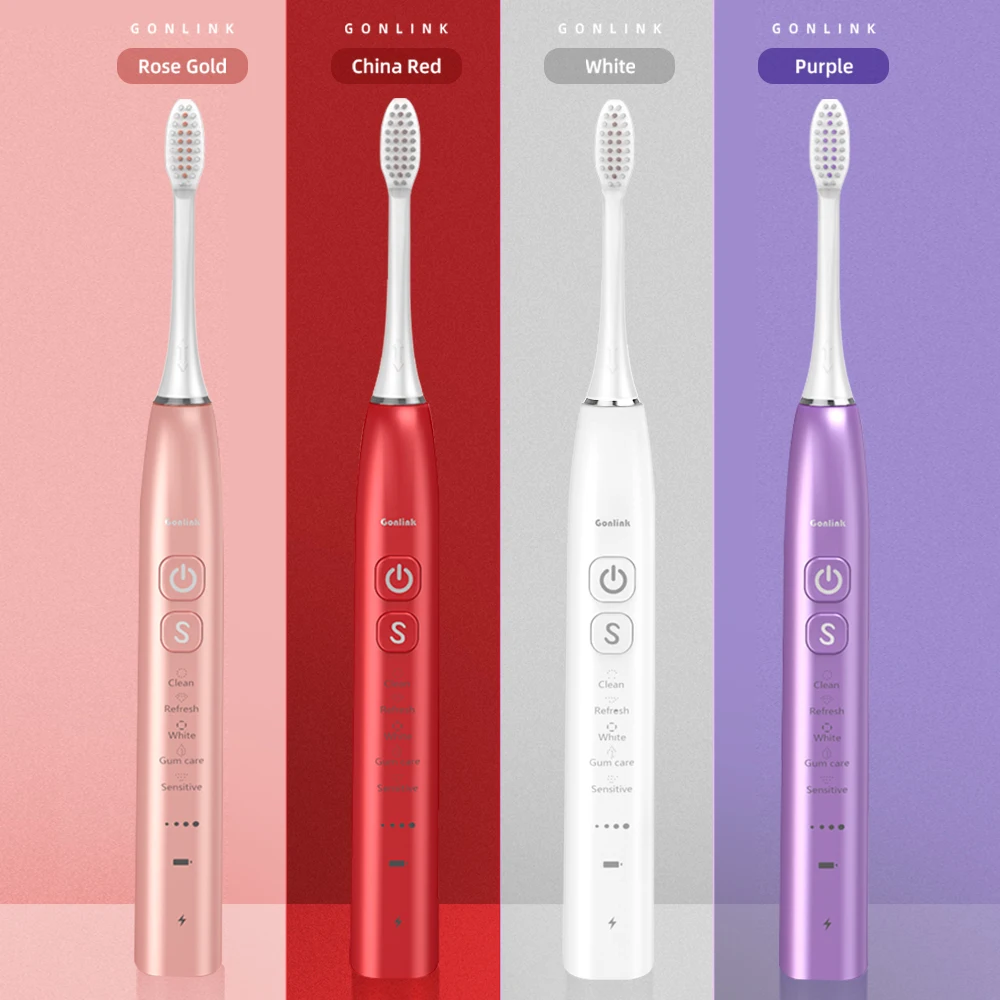 
Portable Custom Oral Fresh Electric Tooth Brush Colorful Travel Case And Replacement Head New Sonic Electric Toothbrush 
