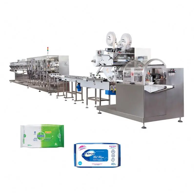 Full Auto Wet Tissue Making And Packing Machine Mini Wipe Pocket Wipes