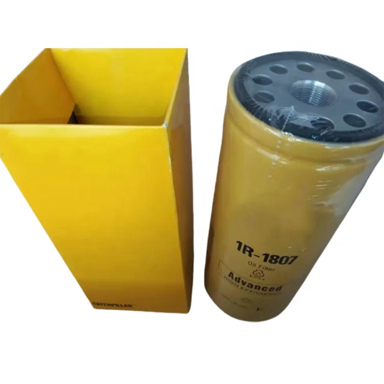 HUIDA excavator Engine Spare Parts  Oil Filter 1R-1808 1R-1807 1R-0762 with genuine package