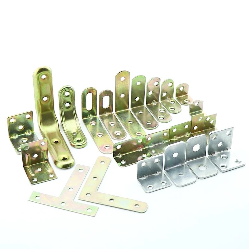 OEM customized stamping processing of wooden connector angle brace galvanized steel L-shaped angle iron angle brace