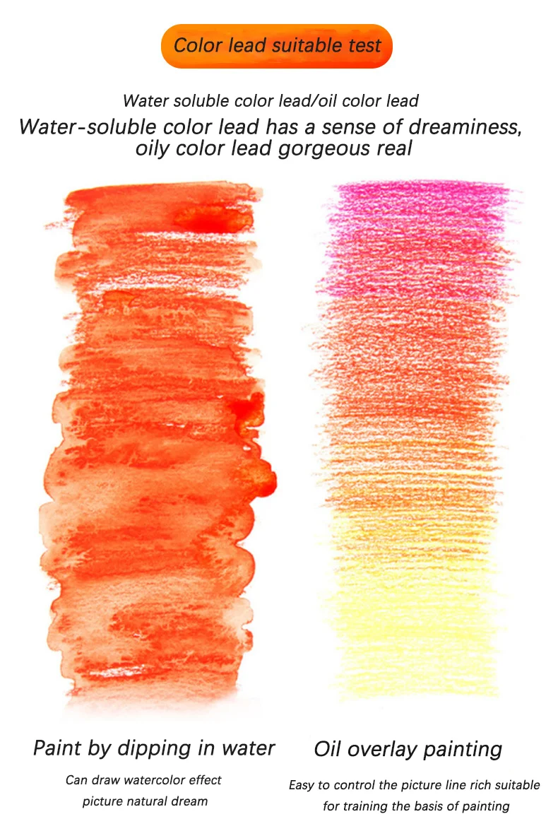 Professional 12-Color Drawing Pencils Set Oily Wood for Artist Graffiti School-Colored Pencils