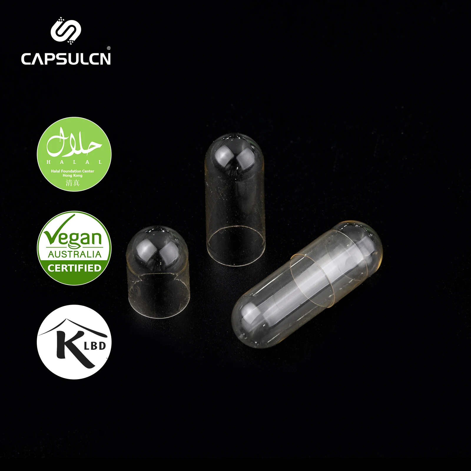 CapsulCN 10000 Pcs Size 1 Hpmc Separated Vegetarian Capsule Size 1 Cellulose Capsules Empty Vegan Capsules