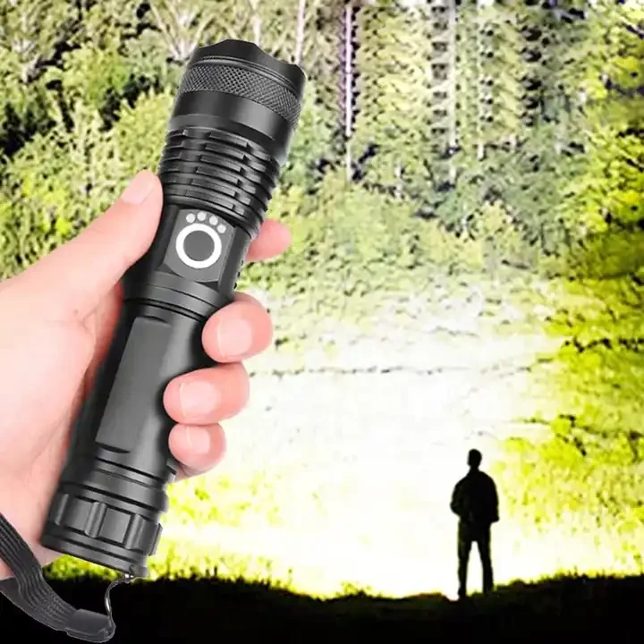 MINGCHAN Waterproof Super Bright  Powerful Tactical Flashlights With 26650 Battery P50 Flashlight Led Torches Rechargeable