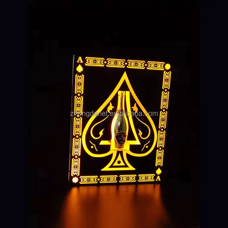 Индивидуальная портативная стойка для бутылок в ночном клубе VIP Service Ace of spade Bottle Presenter