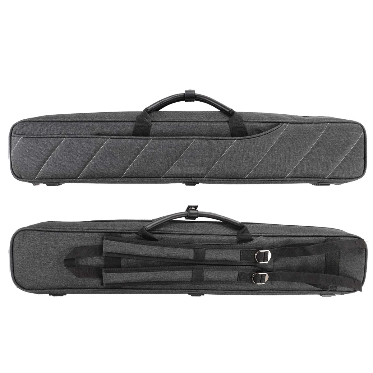 Custom Soft Snooker & Billiard Carrying Case with Waterproof Double Shoulder Straps 3 Butts & 4 Shafts Pool Cue Bag