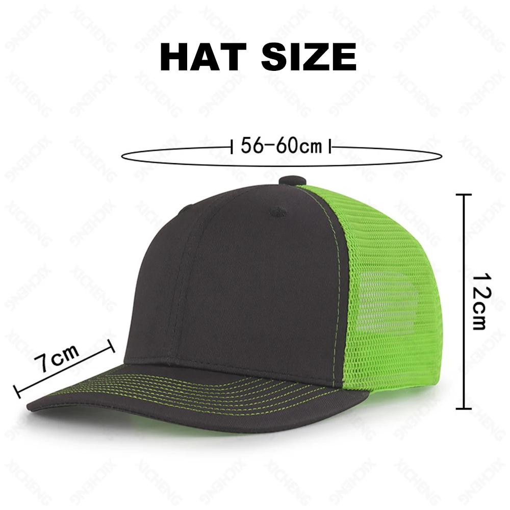 Unisex Custom Logo cotton  hip hop cap Blank Mesh 6 Panel Richardson Style112 Shape Snapback Trucker Hat