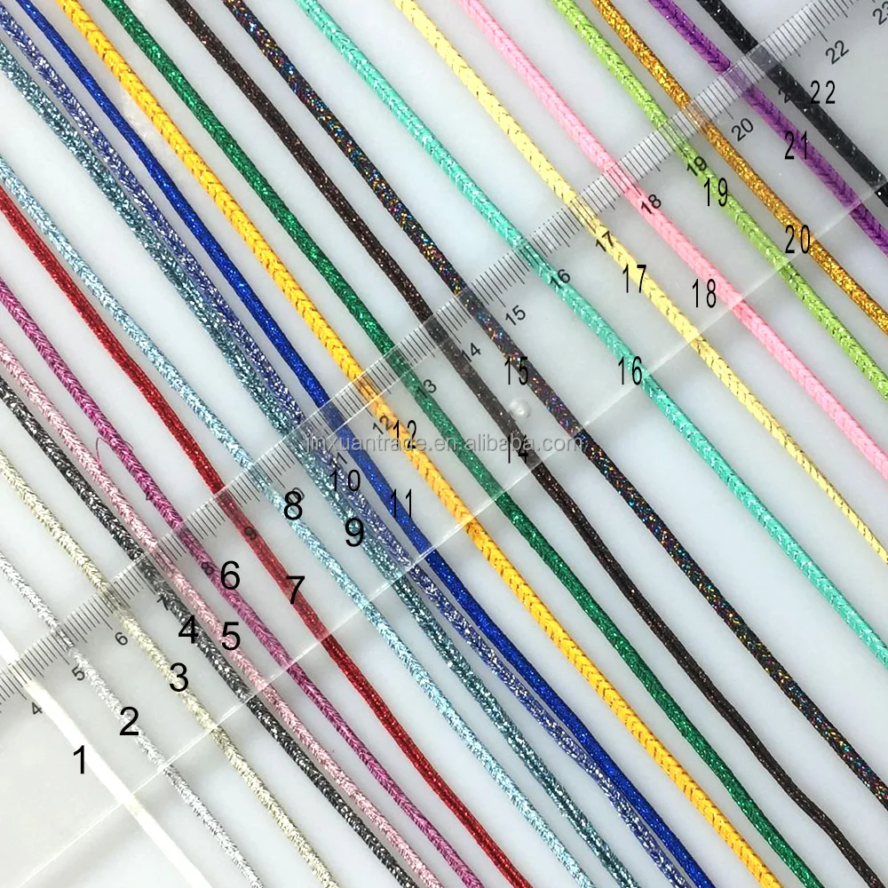 Металлические сутажные шнуры 3 мм разноцветная оплетка сутажная отделка серьги ювелирный шнур