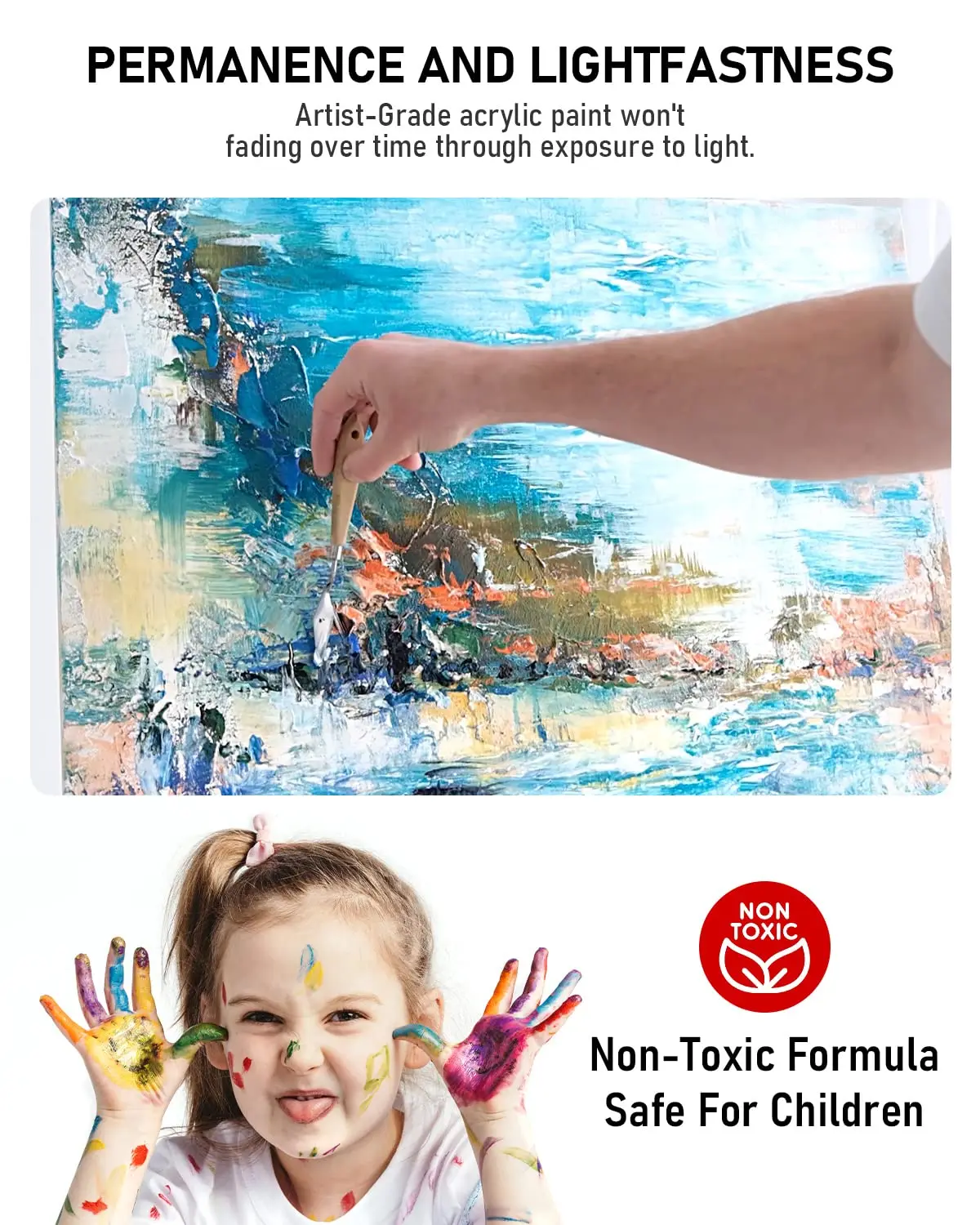 Excellent Security Artist Painting Colours Acrylic Paint 18colors acrylic paint set professional