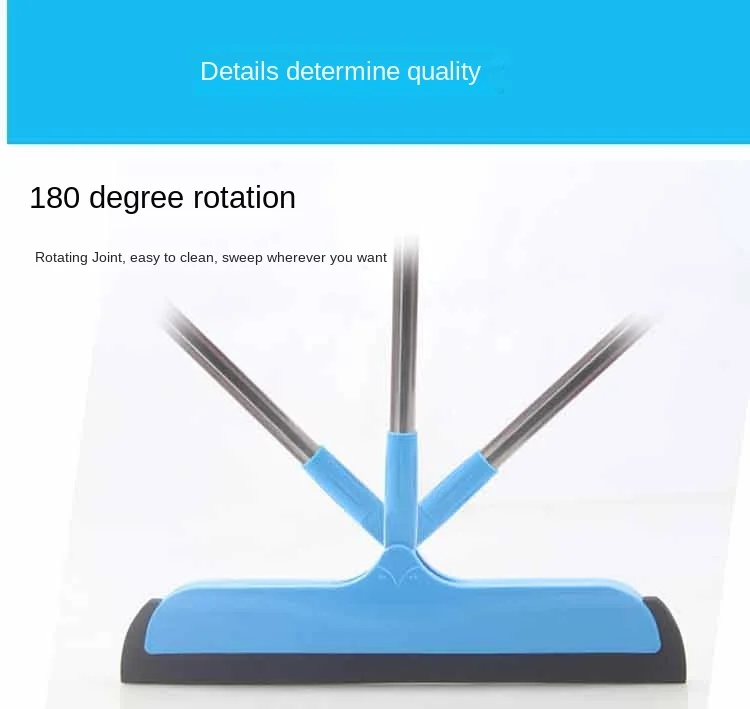 Innovative Floor Hair Cleaner 180 Rotating Angle Strong Dust Free Broom With No Dead