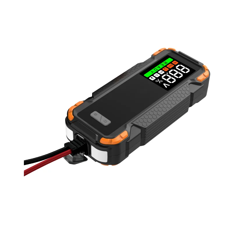 4000A 24000mAh Car Jump Starter Battery Pack Power Bank USB Charging Output 12V Starting 2000A Big Motorcycles 10 Liter