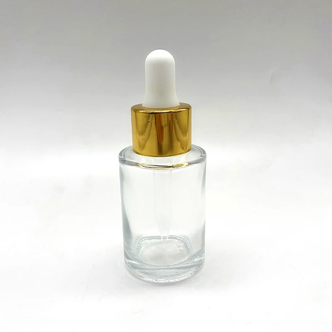 18mm 20mm Aluminium Dropper with Glass Pipette for Boston Round Bottles