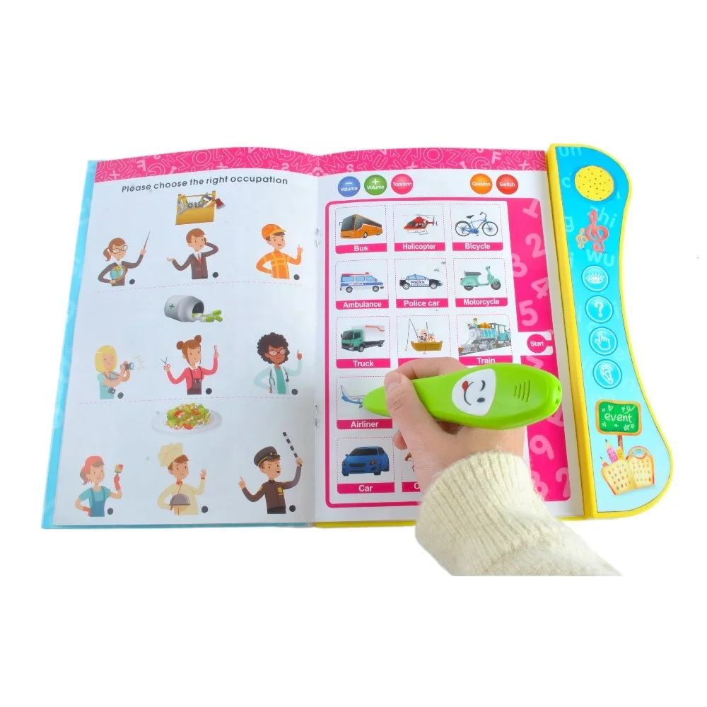 Kids Grow up Early Education Toy Audio English Language Y Book Touch Reading Talking Pen Learning Machine for