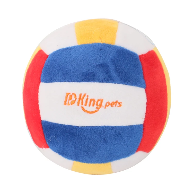D King Chinese Manufacturer of Pets Supplies Plush Interactive Sports Soccer Ball Toys Custom Squeak Chewing Dog Toys