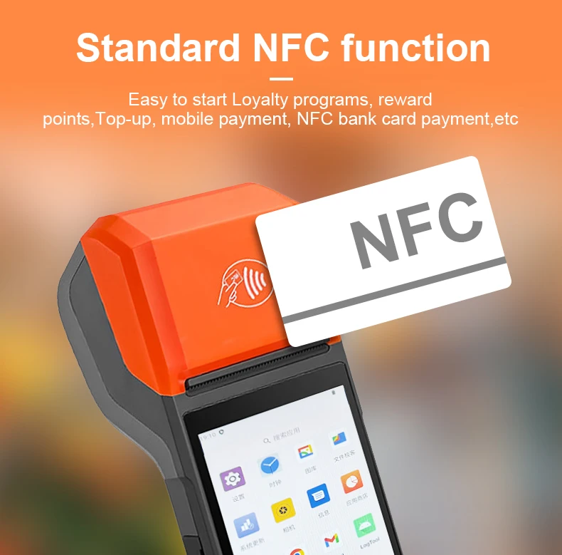 Customized color android handheld mobile pos terminal with sdk printer R330 Pro