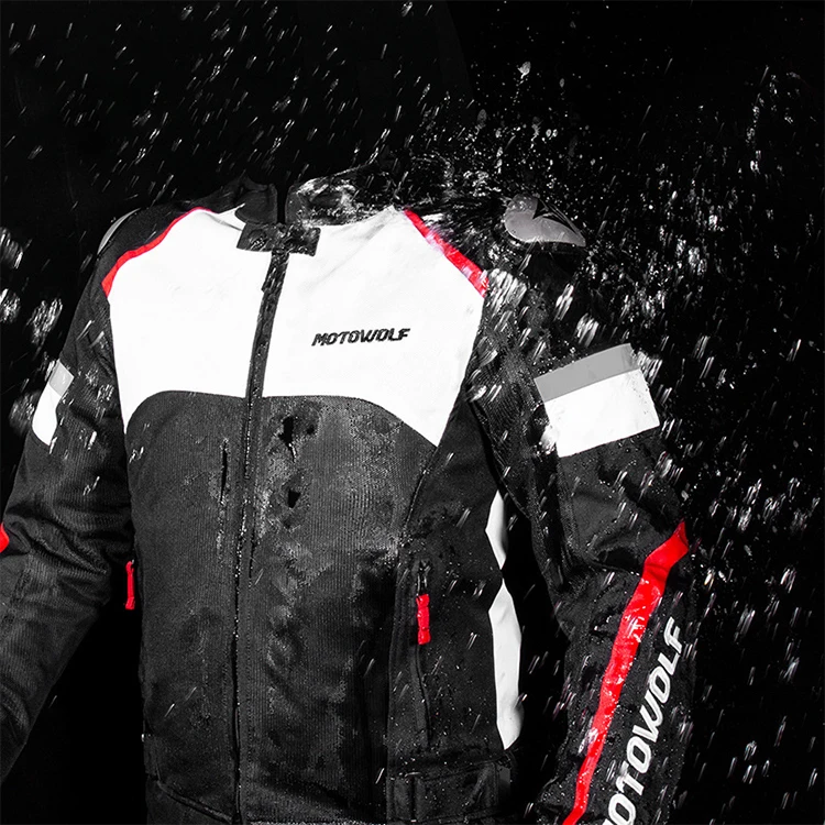 Summer Cycling Road Suit Four Seasons Outdoor Leather Motorcycle Auto Racing Wear Jacket