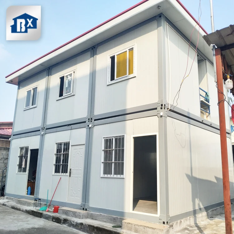 Low cost 20ft steel frame casas modular container house 3 bedroom sandwich panel container for office accommodation