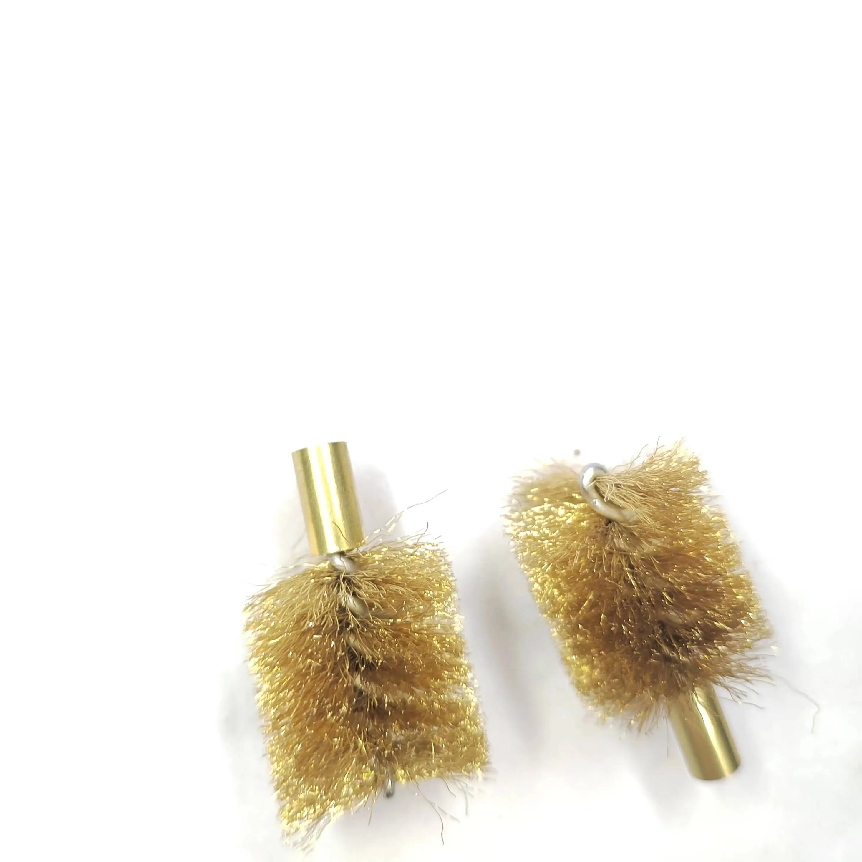 Conveyor Cleaning Roller Deflector Polishing Descaling Round Twisted Copper Brass Wire Brush