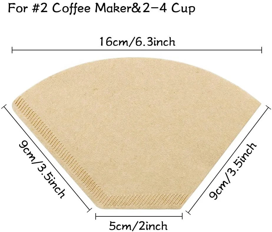 Fan shaped Filter Paper For U103 Coffee Drip