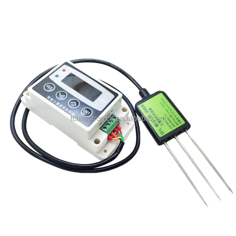 Digital intelligent soil humidity controller, humidity sensor nutrient and moisture detector with 30A load