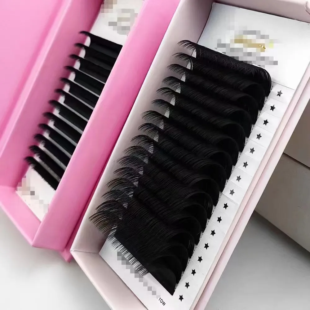 Lash trays matte black custom logo eyelash extension private label eye lash extensions supplies