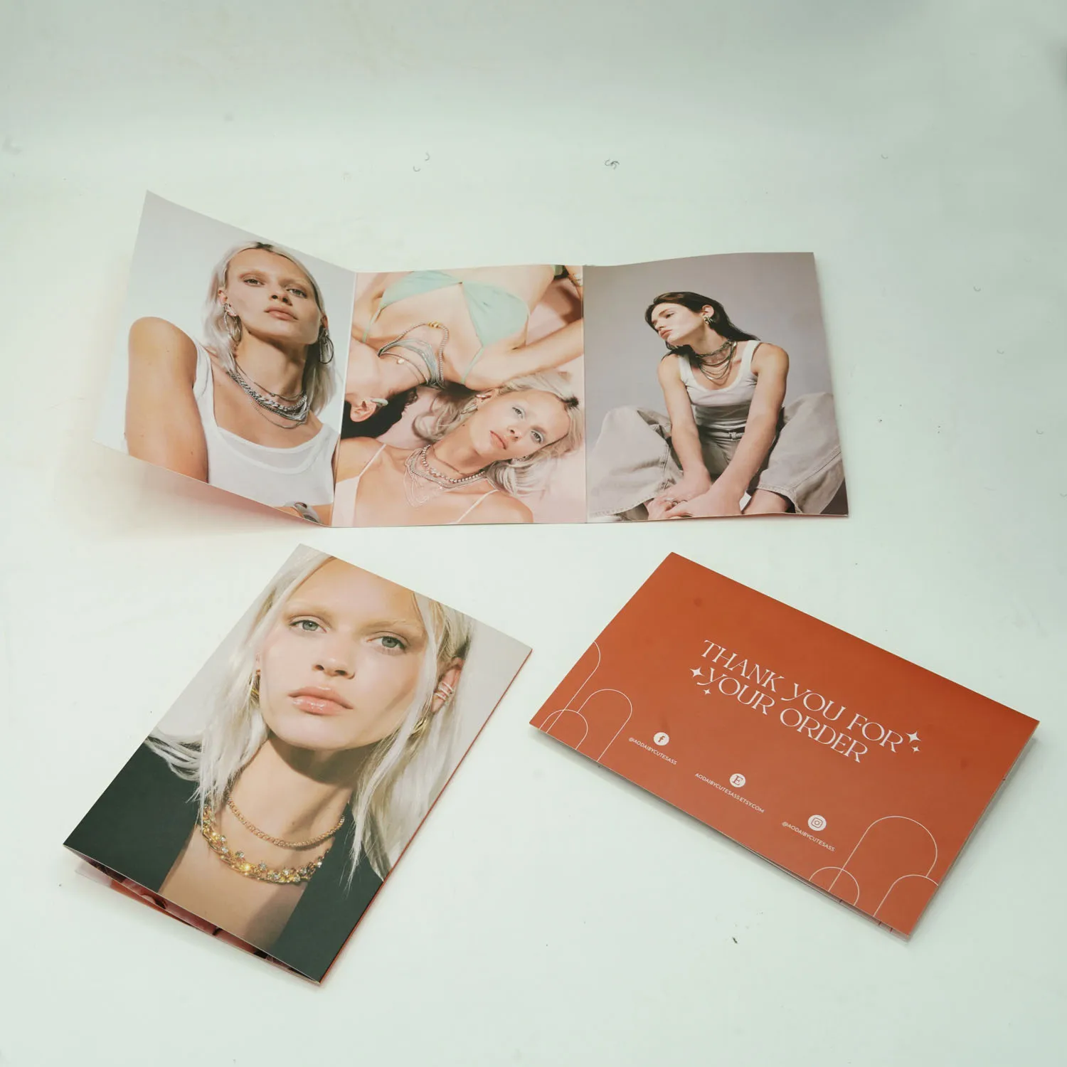 Personalized Custom Printing Services Business Thank You Card Printing Brochure Flyers Folders