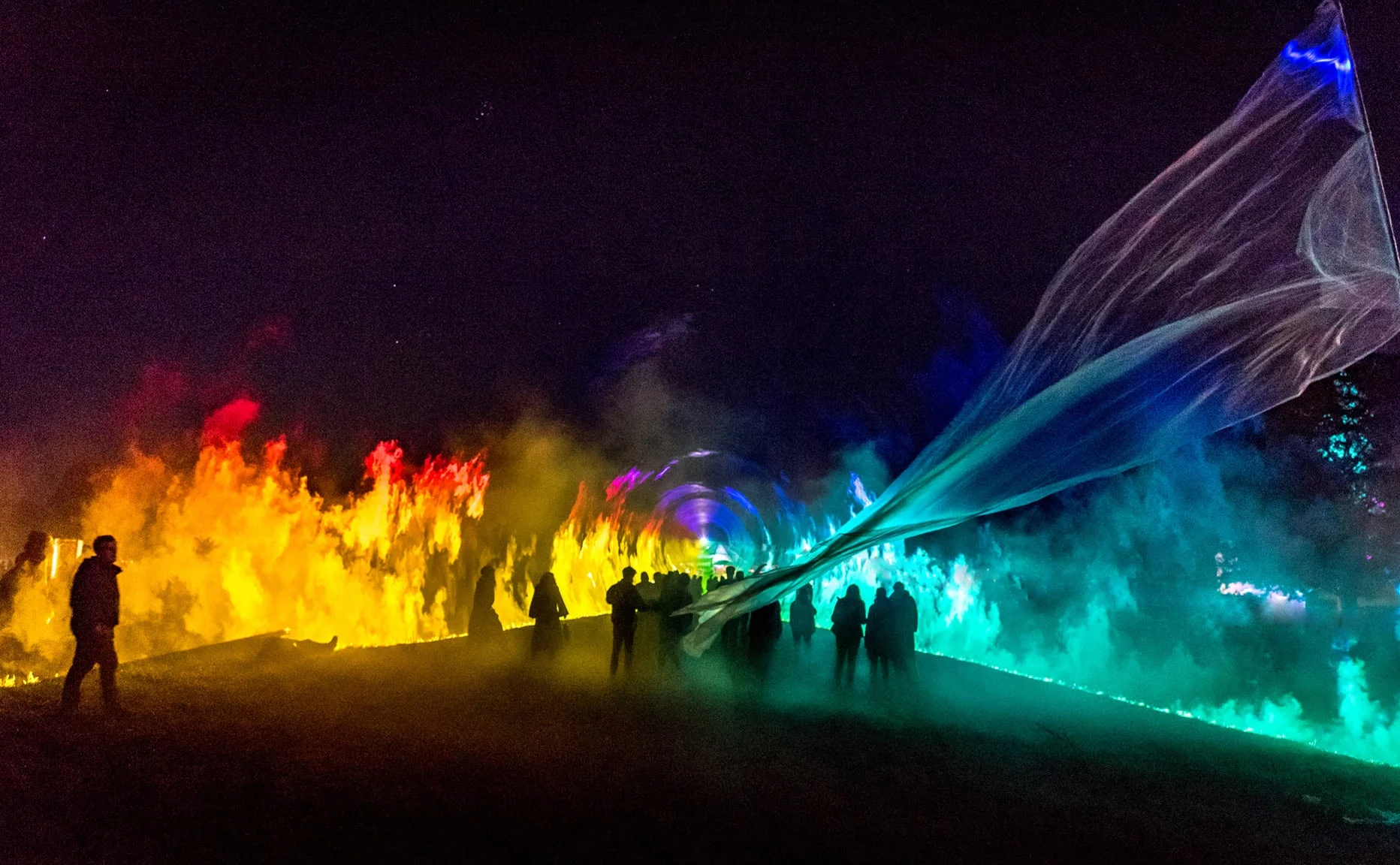 High Power RGB Animation Sky Landscape Projector 80W 100W Laser Light for City Landmark Outdoor Event Project Advertising